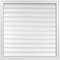 Ekena Millwork Vertical Surface Mount PVC Gable Vent: Functional, w/ 2"W x 2"P Brickmould Sill Frame, 38"W x 38"H GVPVE38X3803SF - alternate 1